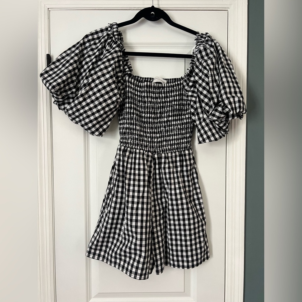 Self Contrast romper | Anthropologie